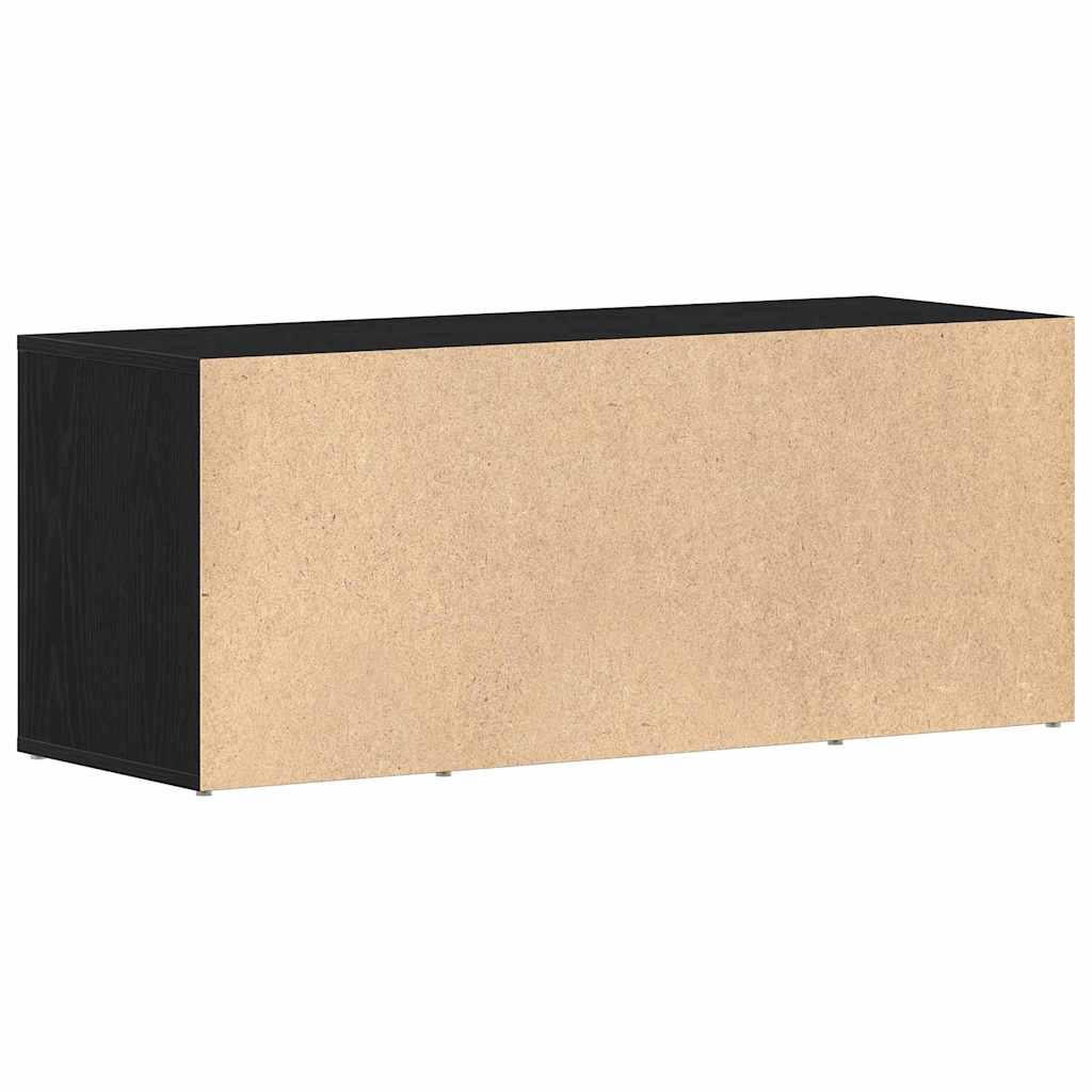 Fernsehtisch Schwarz Eichen-Optik 100 x 35 x 40 cm